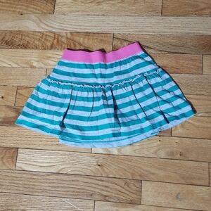 Girl's stripe print skort